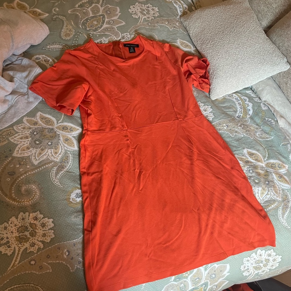 Pink Tartan Orange Dress